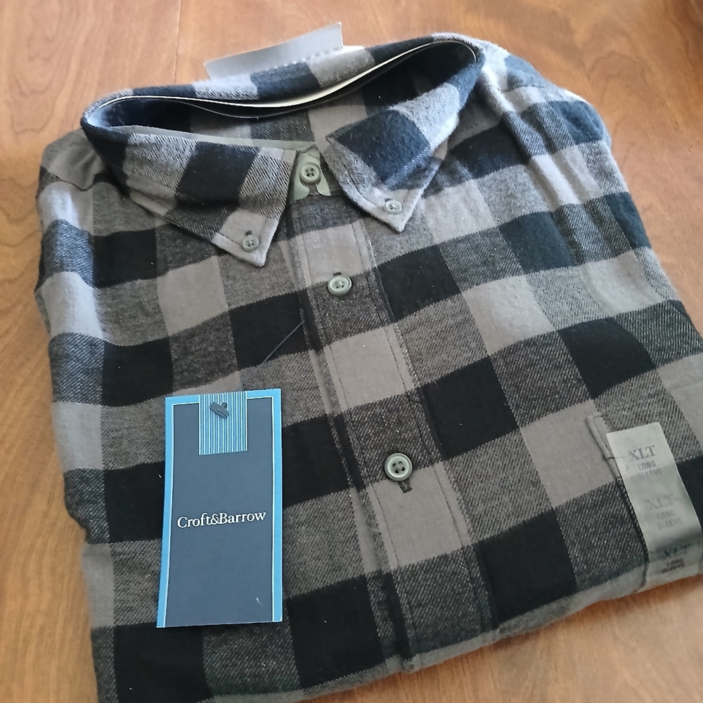 Mens Tall Flannel Shirt